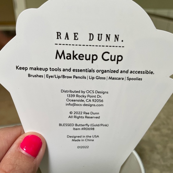 🏝️Big $5 Sale!🏝️Rae Dunn Makeup Cup - Picture 3 of 3